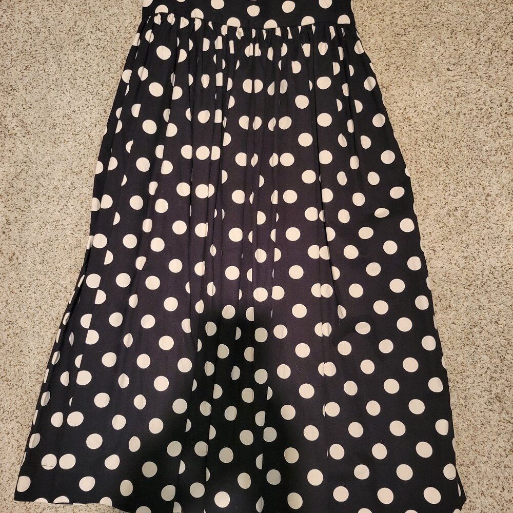 H&M Polka Dot Flare Midi Skirt